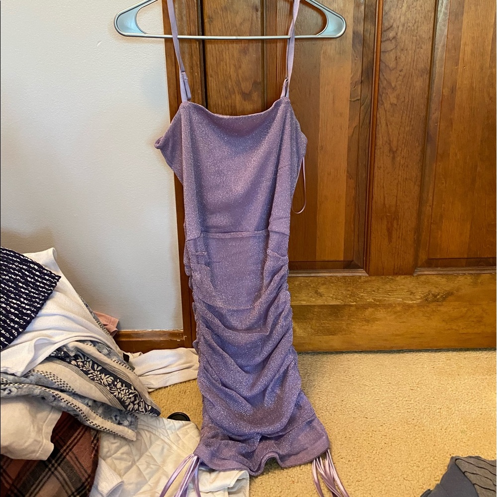 Showpo Sparkly Purple Dress